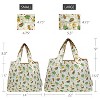 Wrapables Large & Small Foldable Nylon Reusable Shopping Bags (Set of 2), Fruits and Veggies - 2 of 4