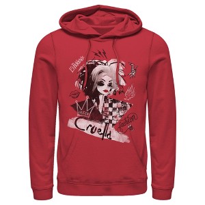 Men's Cruella Fashion Sketch Pull Over Hoodie - 1 of 4