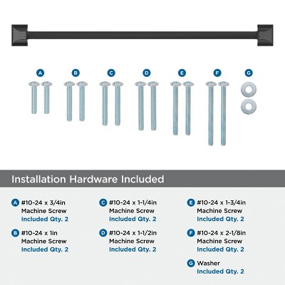 Matte Black 18-Inch Modern Industrial Appliance Pull
