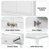 ChicFurnit Bathroom Vanities 30 Inch Bathroom Vanity Base with Storage Cabinet and Adjustable Shelf for Bathroom, White, 29.5"*17.8"*33.8" - 3 of 4