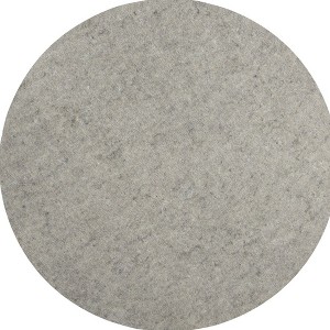 HomeRoots 5' Round Gray Non Slip Rug Pad - 1 of 4