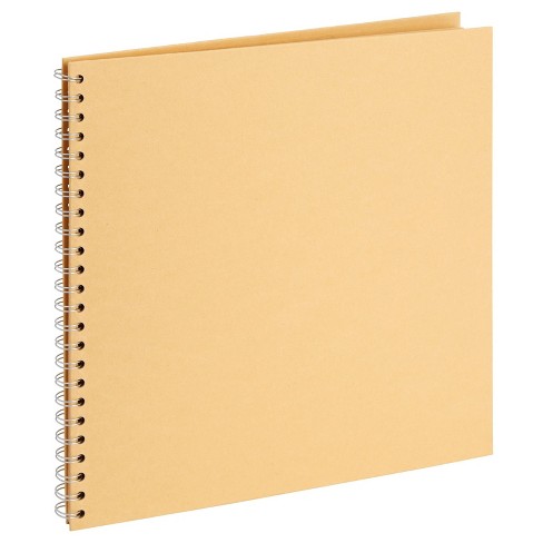 12x12 Album for Scrapbooking, Hardcover Kraft Paper Material, Spiral Bound  Sketchbook (40 Sheets)