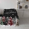 Lomsoe Christmas Snowman with Cap Blanket Super Soft Flannel White Snowflake Throw Blanket Lightweight Cozy Warm Fuzzy Christmas Gift. - 4 of 4