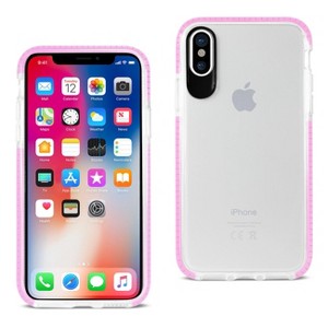 Reiko iPhone X/iPhone XS Soft Transparent TPU Case in Clear Pink - 1 of 4