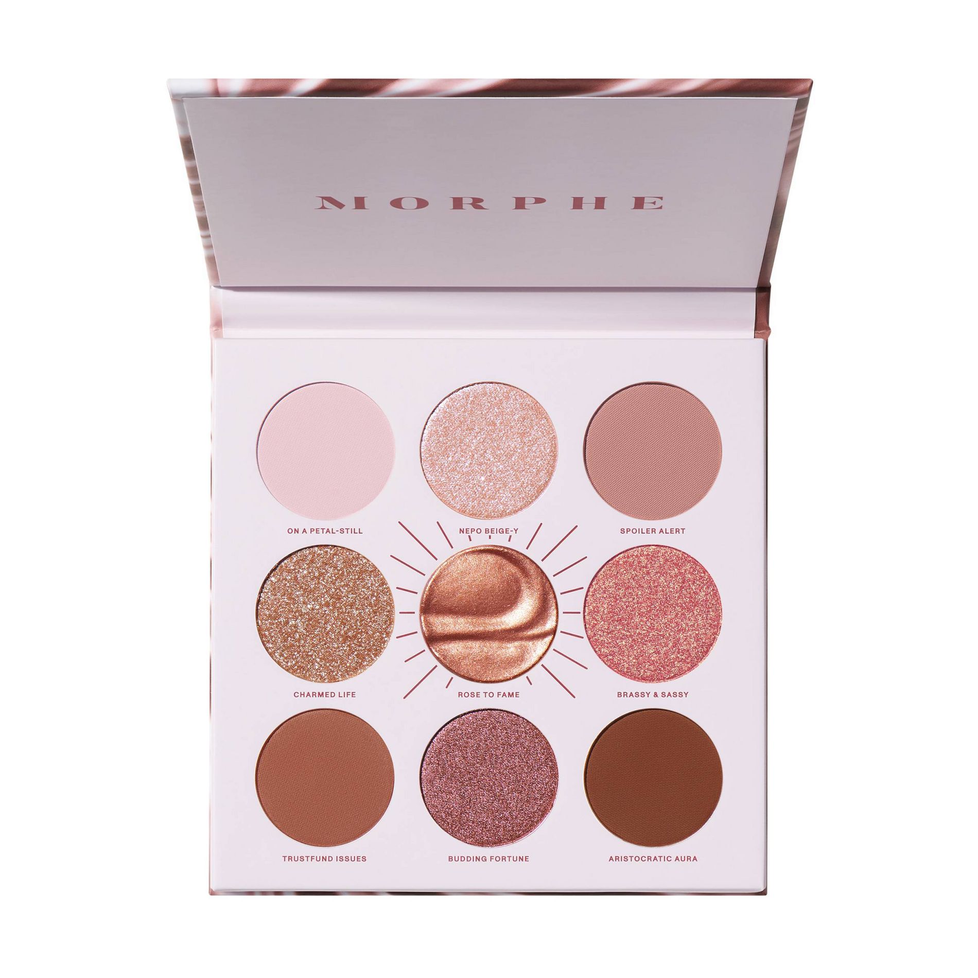 Morphe Rich & Foiled Rose to Fame Eyeshadow Palette - Rose to Fame - 0.35oz - Ulta Beauty