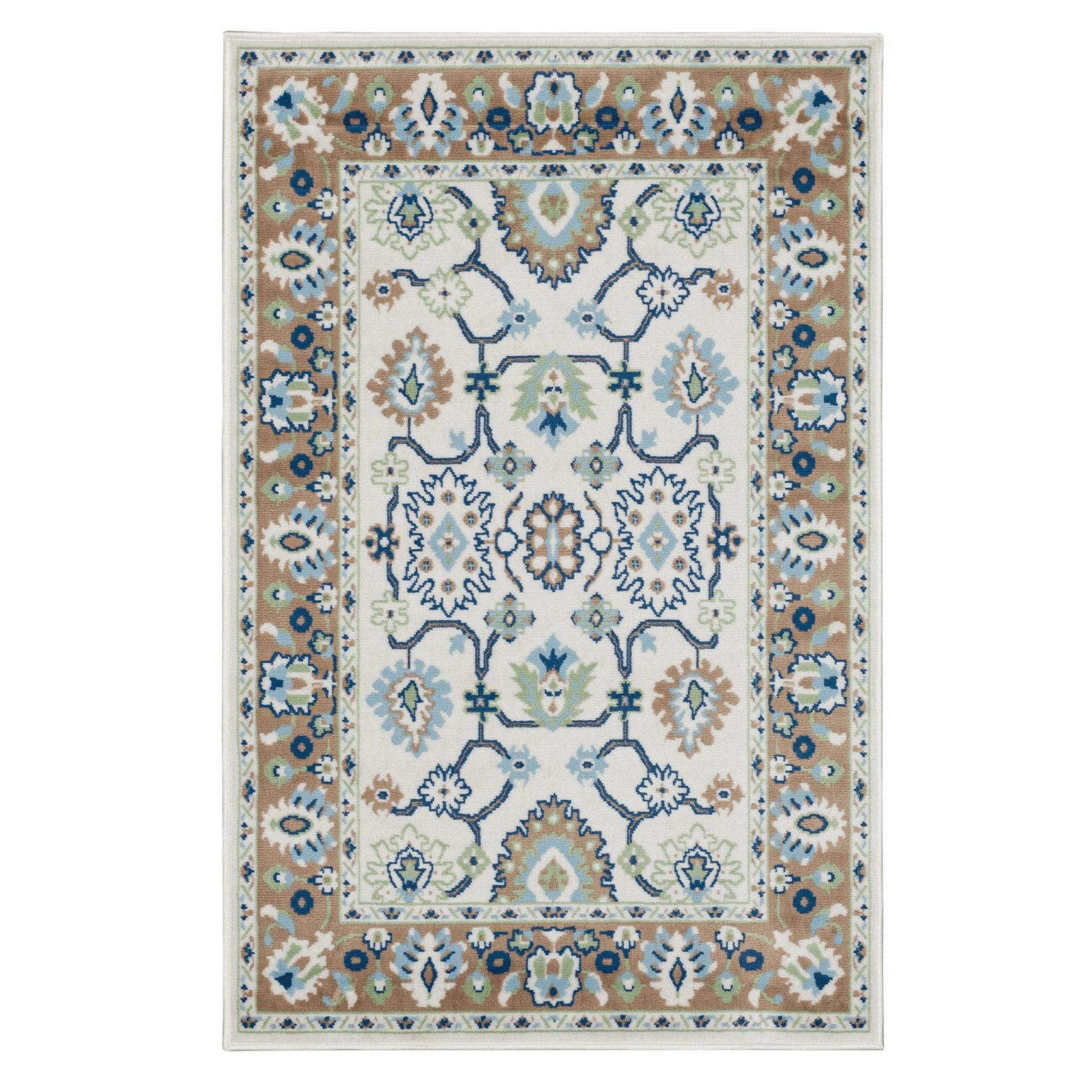 4'x6' Mohawk Gulzar Florals Woven Fashion Area Rug Blue/Green