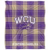 Western Carolina University Campus Plaid Spirit Silky Touch Super Soft Throw Blanket 50x60 - 2 of 4