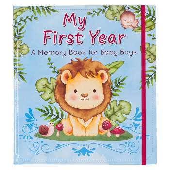 With Love My First Year a Memory Book for Baby Boys Blue Keepsake Photo Book - (Hardcover)
