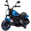 Aosom Kids Motorcycle with Training Wheels, 6V Battery-Operated Motorbike for Kids with SIngle-Button Start, Headlight, for 18-48 Months - 4 of 4