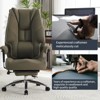 Efomao Big and Tall Ergonomic Office Chair 400lbs, Leather High Back Executive Desk Chair with Footrest - 2 of 4