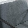 Resenkos Counter Bar Stools, Counter Stool,Set of 2,Counter Height Bar Stool with Armrests, Metal Frame and Padded Seat- Dark gray - 2 of 4