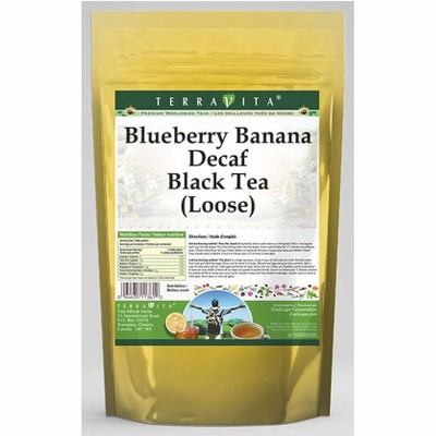 TerraVita Blueberry Banana Decaf Black Tea (Loose) (4 oz, ZIN: 537970, 1-Pack)