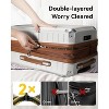 LUGGEX 28 Inch Luggage with Spinner Wheels, PC Expandable Hard Shell Suitcases Large Checked Luggage, 2-Piece Set (20/28), Charcoal Metallic - 3 of 4