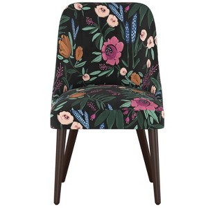 Geller Dining Chair Blonde Finish Dark Floral Print - Project 62
