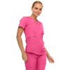 MediChic Scrubs for Women's V-Neck Scrub Set with Six Pocket Cargo Jogger Pants with 4-Way Stretch - 3 of 4