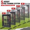 Zealfeel Baseball Pitching Net Pro, 9-Hole Adjustable Strike Zone Trainer with Ball & Home Plate - 3 of 4
