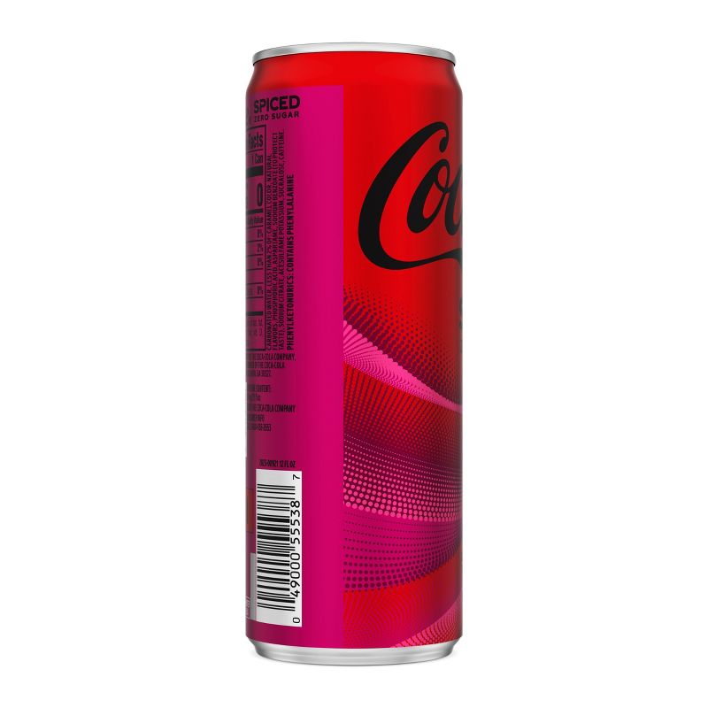 Coca-Cola Spiced Zero Sugar - 12 fl oz Slim Can, 3 of 10