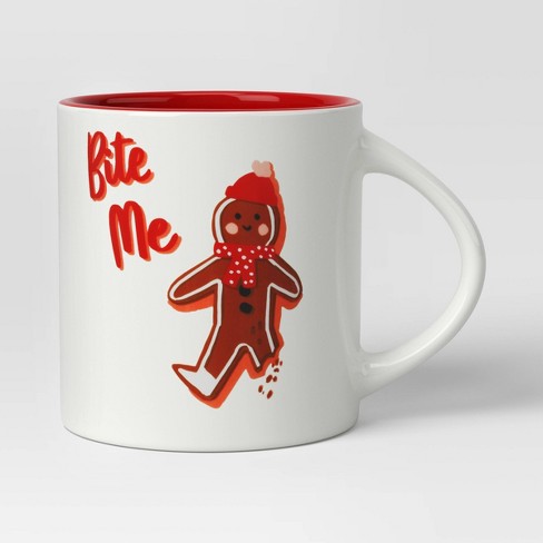 Gingerbread Man Christmas Holiday Coffee Tea Ceramic Mug Office Work Cup  Gift 15 Oz