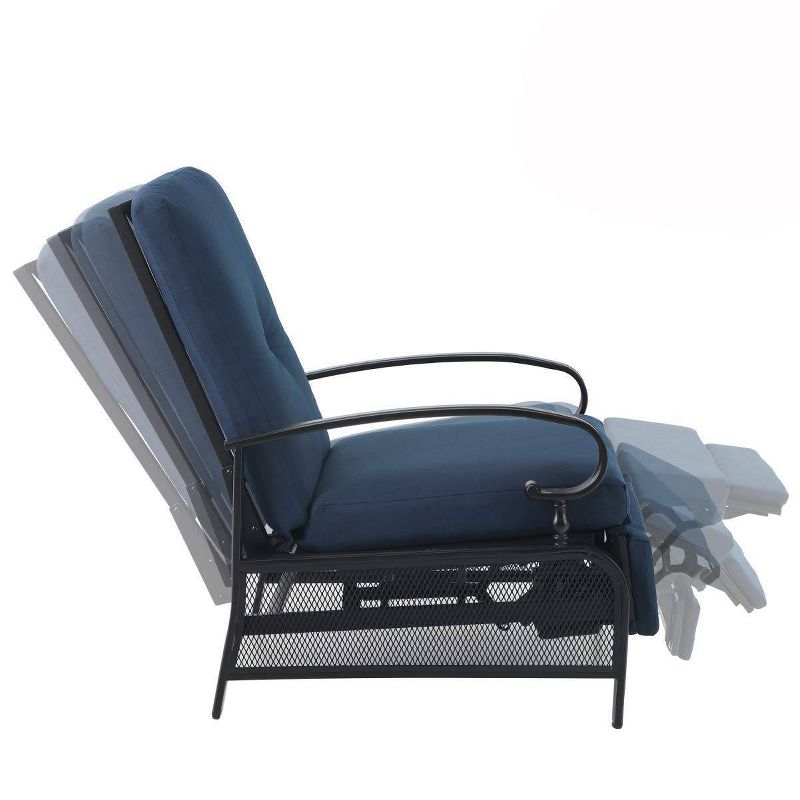 2pc Patio Set with Adjustable Recliner Lounge Chair &#38; Small Side Table - Captiva Designs, 5 of 10