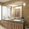 Apmir Rectangular Aluminum Alloy Framed and Tempered Glass Wall Bathroom Vanity Mirror in Matte Black/ Gold/ Silver/ Brown - 2 of 4