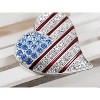 Anna-Kaci Crystal Rhinestone 4th of July American USA Flag Patriotic Pin Brooch - 4 of 4