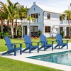 Arceso Adirondack Chair，36 Inch Outdoor Patio Chair，Adirondack Chairs with Cup Holder,  Plastic Adirondack Chairs for Patio, Law, Garden - 4 of 4
