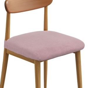 Unique Bargains Washable Stretch Soft Dining Chair Cushion Covers 4 Pcs - 1 of 4