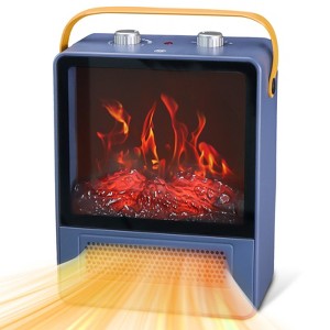 TEMPWARE Electric Fireplace Heater 1500W, Portable Fireplace with Realistic 3D Flame Effect,  Quiet and Safe for Indoor Use Office Bedroom - 1 of 4