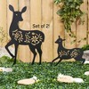 The Lakeside Collection Silhouette Deer Stakes Set of 2 - 2 of 2