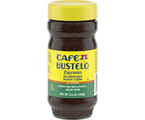 Cafe Bustelo Decaffeinated Instant Espresso Roast Dark Roast Ground Coffee - 3.5oz