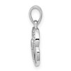Black Bow Jewelry Diamond Accent Hearts Entwined Pendant in Sterling Silver - 2 of 4