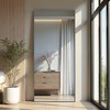 Lirago 71" x 31" Rectangle full body mirror with Black Scratch Resistant Aluminum Alloy Frame with bracket - 2 of 4