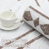 Modern Geometric Rug Thin Low Pile Carpet, Non Slip Washable Indoor Mat with Stain Resistant Backing & Reinforced Edges - 3 of 4