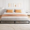 Metal Platform Bed Frame, Wavy Pattern Steel Frame with Slat Support, No Box Spring Needed, Easy Assembly - 3 of 4