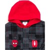 Marvel Spider-Man Flannel Shacket Toddler - 3 of 4