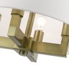 Livex Lighting Cresthaven 4 - Light Chandelier in  Antique Brass - 4 of 4