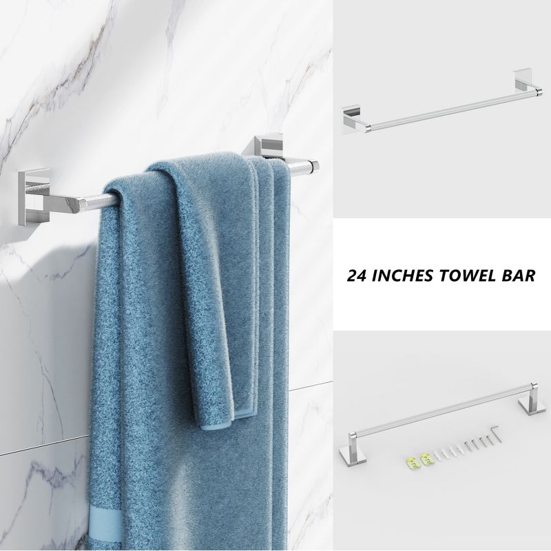 HOMLUX Towel Bar with Embossing, 4 of 8