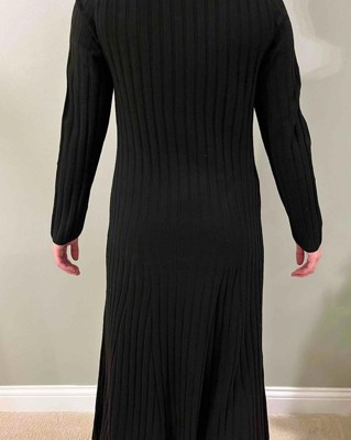 Women's Long Sleeve Twist-Front Mini Knit Skater Dress - Wild Fable™ Dark  Blue 4X