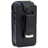 Nakedcellphone Vegan Leather Case with Belt Clip for NUU F4L 4G LTE Flip Phone / BLU Tank Flip / Aspera F42 - Black - 3 of 4