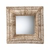bali & pari Collice Modern Bohemian Metal and Natural Brown Seagrass Accent Wall Mirror - 2 of 4