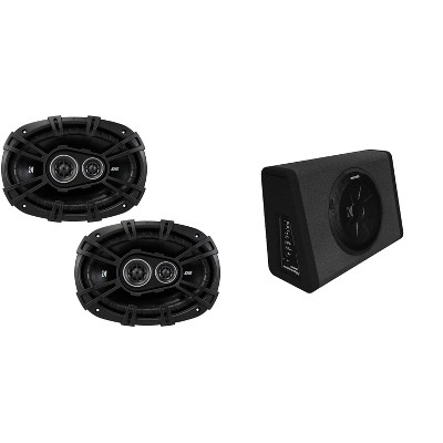 Kicker 11PT250 Truck Enclosure & DSC69304 DS-Series 6x9" 3-Way Speaker Bundle
