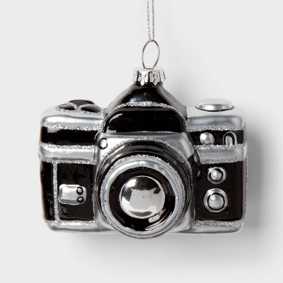 Image of Glass Camera Christmas Tree Ornament - Wondershop™