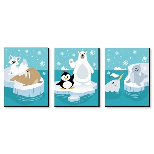 Big Dot of Happiness Arctic Polar Animals - Nursery Wall Art and Kids Room Decorations - 7.5 x 10 inches - Set of 3 Prints - 1 of 4