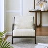 ORRD Mid-Century Modern Accent Chair with Removable Lumbar Pillow, Extra Thick Cushion & 105° Recline for Ultimate Comfort, Chenille Fabric - 2 of 4
