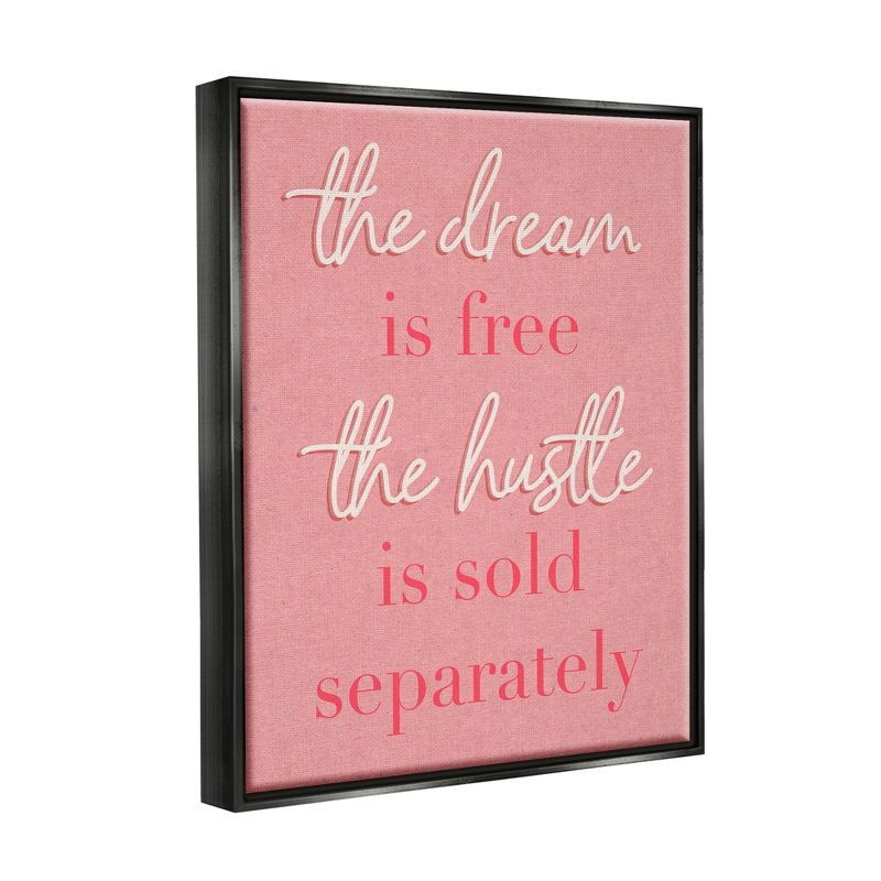 Stupell Industries The Dream Is Free Fashion Modern Pink Textured Word Design, 4 of 7