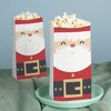Big Dot of Happiness Jolly Santa Claus Popcorn Bags, Christmas Party Favor Snack Treats, Free-Standing Individual White Paper Bags - 25 Count - 3 of 4
