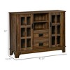 NicBex Farmhouse Sideboard Buffet Cabinet with Storage 42.3 Inch Kitchen Cabinet Large Capacity Coffee Bar Cabinet for Kitchen,Living Room,Brown - 3 of 4