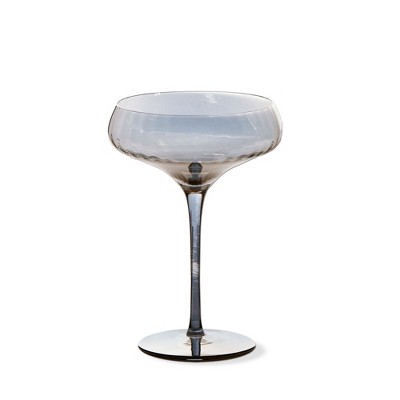 TAG Chelsea Optic Smoke Coupe Glasses - 12oz Drinkware for Everyday Use, Hand Wash Only,