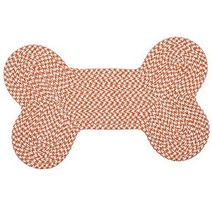 Colonial Mills Dog Bone Hounds-tooth Bright Scatter Rug, 22 by 34-Inch, Orange - 1 of 1