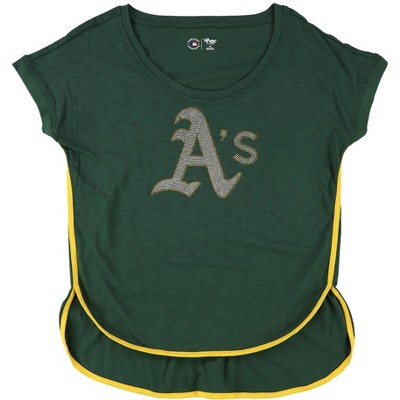 G-III Sports Womens Oakland Athletics Embellished T-Shirt